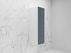 Style Line Шкаф пенал Стокгольм 36 R подвесной графит софт – фотография-3